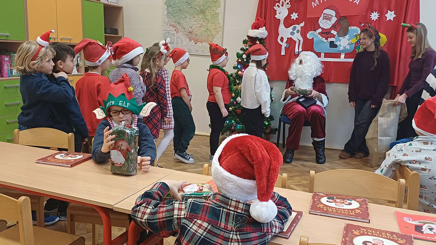 Magiczne spotkanie z Mikołajem w klasach 1–3
